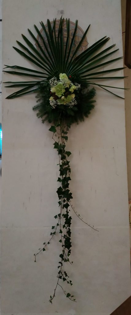 Bouquet suspendu blanc d hivers